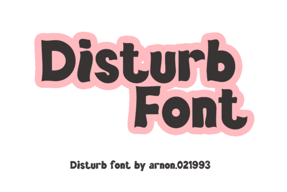 Disturb Font – A Versatile Typeface for Creative Projects