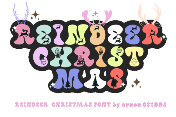 Reindeer Christmas Font – Whimsical Display Typeface