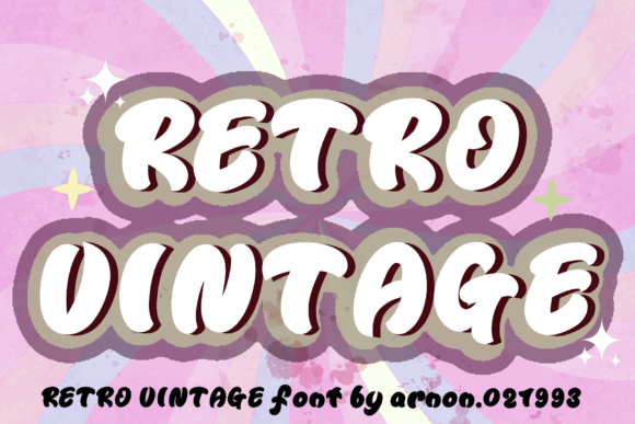 Retro Vintage Font — A Whimsical Display Typeface Worth Your Attention