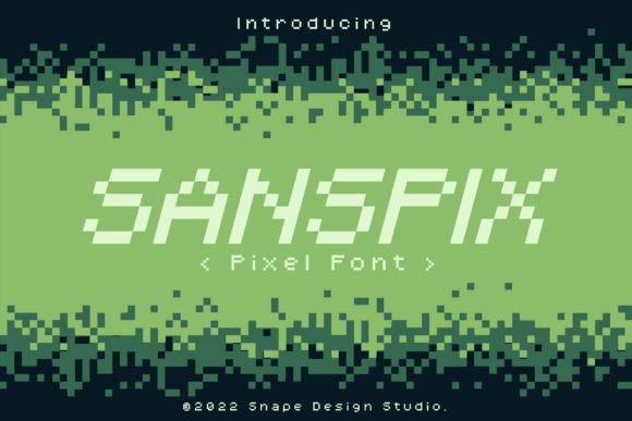 Sanspix Retro Pixel Font for Creative Projects